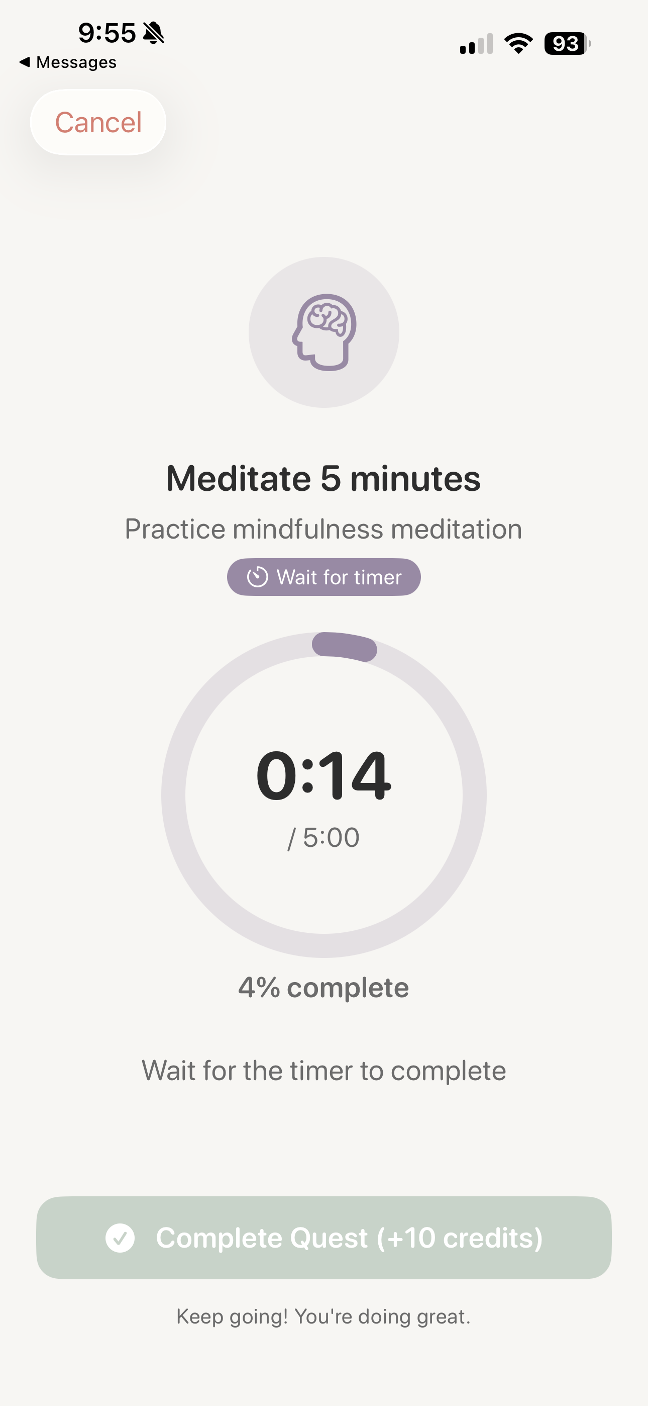 Active quest tracking